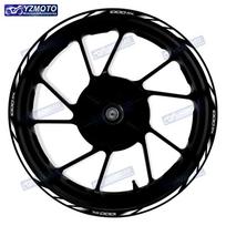 For Kawasaki 1000SX Z1000SX motorcycle 17 inch front and rear stripe decals wheel waterproof reflective rim stickers decoration