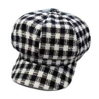 Keep Warm Plaid Beret Hat Small Fragrant Style Women Octagonal Cap Sweet Women Painter Hat  Outdoor juoda