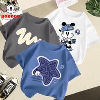 Bobdog Boys' Short Sleeve Cotton T-Shirt 130