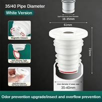 Universal Silicone Water Drains Connector Anti-odor Leakage Protection Floor Drain Seal Ring Sewer Pipe Plug Kitchen Sink