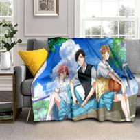 3D Cartoon Blue Box Ao No Hako Love Anime  Blanket,Soft Throw Blanket for Home Bedroom Bed Sofa Picnic Travel Office Cover Kids 75x90cm