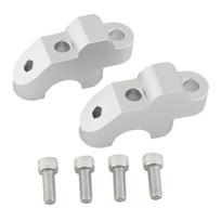 Handlebar Riser Clamp Mount Heighten Spare Part Aluminum Alloy for Honda NC750X CB400F Motorbike Ergonomic Riding sidabras