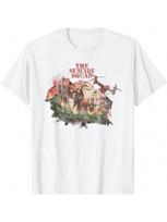 Distressed Vintage Island Line Up T-Shirt S įvairiaspalvis