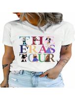 EVELUST unisexs Country Concert Shirt - Cute Music Festival Graphic Tee World Tour Outfits Fan Lover Casual Letter Print Top S įvairiaspalvis