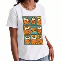 Sushi Lover unisex's Cotton T Shirt, Premium Cotton Quality Print, Durable And Cute, Casual Fashion, Featuring Adorable Sushi Rolls, Wasabi, And Soy S S įvairiaspalvis