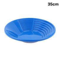 Plastikinis aukso prausytuvas su grioveliais Ergonomiškas įrankis aukso ieškojimui Aukso kasyba Metalo detektorius Lauko plovimas Aukso prausimo įranga 35CM mėlyna