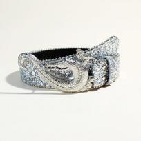 Meier Punk belt - pirate-inspired rhinestone & sequin embellished rock 'n' roll fashion belt 110cm long