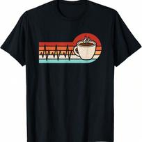 Coffee Barista Espresso Latte Cappuccino Periodic Table T-Shirt S įvairiaspalvis