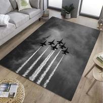 Jet Theme Leaf Crystal Velvet Area Rug - For Living Room, Outdoor Patio, Kitchen, Bedroom Mat 50x80cm