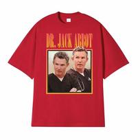 Dr Jack Abbot Funny Print T Shirts Unisex Women Clothing Oversized Vintage Short Sleeve Tshirts 100 Cotton Comfort Loose Tshirt S