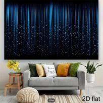 2D Theatre Stage Sparkle Curtain Backdrop Photography Background Banner 47.2x31.5inch/120*80cm