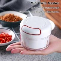 Manual Garlic Mincer Portable Chopper Multi-Functional Meat Grinder Meat Pounder Mini Garlic And Vegetable Mincer balta