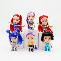 Kpop Demon Hunters Figure K Pop Demon Hunters Figures Huntrix Figures Barbie Hair Toy Rumi Mira Zoey Sussy Figurine Ornament