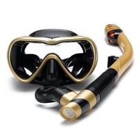Nesandarus nardymo rinkinys nuo rasojimo plaukimo nardymo akinių akiniai su Easy Breath Dry snorkel vamzdžio plaukimo kauke nardymo su akvalangu CHINA auksas