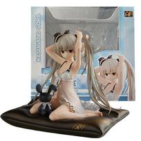 Anime Yosuga no Sora Kasugano Sora FigureSitting Status Pajamas Dress Up Model Toys Doll Aciton Figure PVC Desktop Ornament Gift No box balta