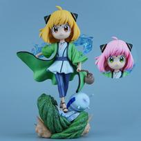 19cm/7.48in Anime NARUTO Figūrėlė Anya Forger Cosplay Tsunade Veiksmo Figūrėlės PVC Statula Kolekcinis Modelis Žaislai Dovanos