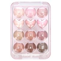 Colorgram, Pinpoint šešėlių paletė, 02 Rožinė + Alyvinė = Meilė, 9.9g (0,34 uncijos)
