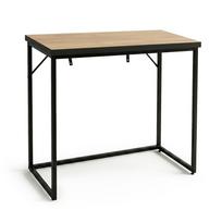 Konsolinis staliukas Akord Origo, juoda sp./craft oak, 35 cm x 90 cm x 75 cm