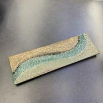 Japanese Ceramic Sushi and Yakitori Rectangular Plate