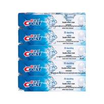 Crest 3D White Dual Action Toothpaste 5-Pack
