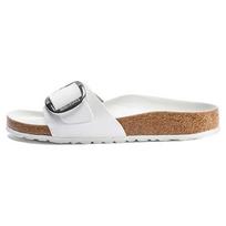 Birkenstock Madrid Big Buckle Leather Narrow Fit Sandals 'White' Women's 1018866 36