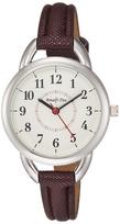 ALIAS Analog Watch Amalfidia Waterproof Leather Strap White Dial Brown (Arias) WW20024A-144 Women's ruda