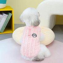 Fleece Soft Warm Pet Dog Jumpsuit Chihuahua Teddy Costume Hoodie Ropa Perro - Dog Clothing for Your Furry Friend (Pink,S) rožinė