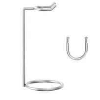 Durable Stainless Steel Shaver Storage Rack Safety Easy Carry Shaver Display Stand Silver beard grooming Brush Holder for Men sidabras