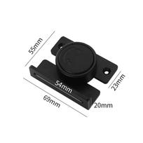 1Pc Punch-Free Door Bolt Safety Drawer Lock Stainless Steel Buckle Latch Closet Home Bathroom Living Room Door Bolt (black,180 degrees) juoda
