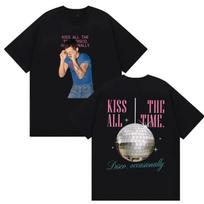 Harry Styles Kiss All The Time Tour 2026 T Shirt unisex's Vintage Oversized Cotton Tee Unisex High Quality Y2K Short Sleeve T-shirt S įvairiaspalvis
