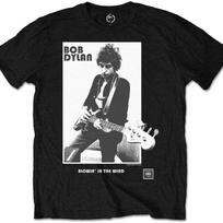 Bob Dylan unisex's Blowing in The Wind T-Shirt X-Large Black S įvairiaspalvis