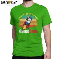 Gamestop Street Elon Musk Reddit T Shirts Men Wallstreetbets Gme Wsb T Shirt Stock Stonks S
