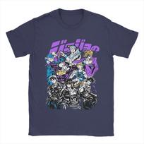 Summer JJBA Anime Fanart J-Jojos  T Shirt for unisex unisex  100% Cotton Tee Shirt Short Sleeve Tops S įvairiaspalvis