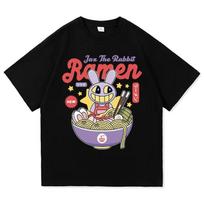 The Amazing Digital Circus Jax Raunisex T Shirt Fashion unisex Caine Pomni T-Shirt Unisex Cute Rabbit Noodles Cotton Tees Shirts S įvairiaspalvis