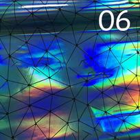 Geometric PU Faux Leather Fabric Laser Hologram Iridescent Triangular Embossing Synthetic Leather DIY Bag Craft Material 1yardx137cm šviesiai mėlyna spalva