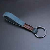 Retro Rankų darbo Natūralios Odos Karvės Odos Virvės Raktų Pakabukas Metaliniai Raktų Pakabukai Vyrams ar Moterims Raktų Laikiklis Raktų Dangtelis Automobilio Raktų Pakabukas Dovanos mėlyna