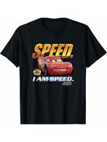 Pixar Cars  Speed I Am Speed T-Shirt S įvairiaspalvis