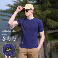 JEEP Men's Casual Short Sleeve Polo Shirt XL safyro mėlyna spalva