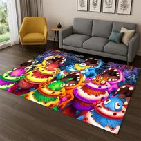 Music Game My Singing Monsters Cartoon Carpet Rug for Bedroom Living Room Sofa Playroom Doormat Home Decor,Kid Area Rug Non-slip 40x60cm