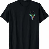 South African Bokke Rugby South Africa Flag Colors T-Shirt S įvairiaspalvis
