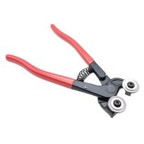 8 Inch Heavy Duty Wheeled Glass Mosaic Nipper with Soft Rubber Handle Tile Cutter Plier Glass Trimming Clamp for Cutting Ceramic