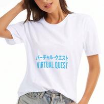 Virtual Anime Girl unisex's Cotton T Shirt, Pure Cotton HighQuality Print, Durable, Leisure And Fashionable, Cool Graphic Tee, Kawaii Style, Masked Co S įvairiaspalvis