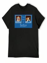 Batzilla- Private Commission- Your Pups' Faces Here! T-Shirt For A Boy Clothing Anime unisexs Graphic T-Shirts S įvairiaspalvis