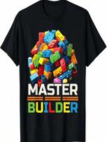 Master Builder Plytos Statybiniai elementai Žaislai Marškinėliai S įvairiaspalvis