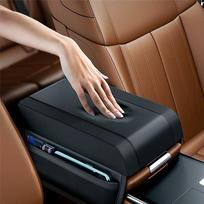 Portable Car Armrest Box Height Pad Universal Armrest Cushion With Pocket Central Memory Cotton Elbow Support Armrest Storage Pa juoda