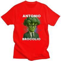 Antonio Brocolio Italian Brainrot Meme Broccoli T Shirt for Unisex 100 Cotton Tshirt Streetwaer Short Sleeve Tee Shirt Slim Fit S