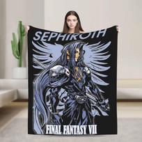 Final Fantasy VII Cloud Sephiroth Blanket Quality Warm Soft  Throw Blanket Autumn Students Home Decor Novelty Bedspread 75x90cm