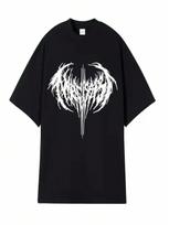 American T-Shirt Dark Heavyweight Summer unisex's And Wounisex's T-Shirt Fashionable Street Cotton T-Shirt Y2k Short Sleeved 90089 S įvairiaspalvis