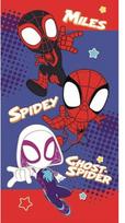 Poliesterinis voras-žmogus paplūdimio rankšluostis - Spiderman paplūdimio rankšluostis 70x140 mėlyna
