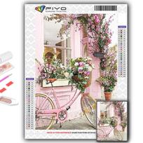 Diamond Painting Pink Roses Embroidery Cross Stitch Rhinestone Home Decor Full Round 20X30CM